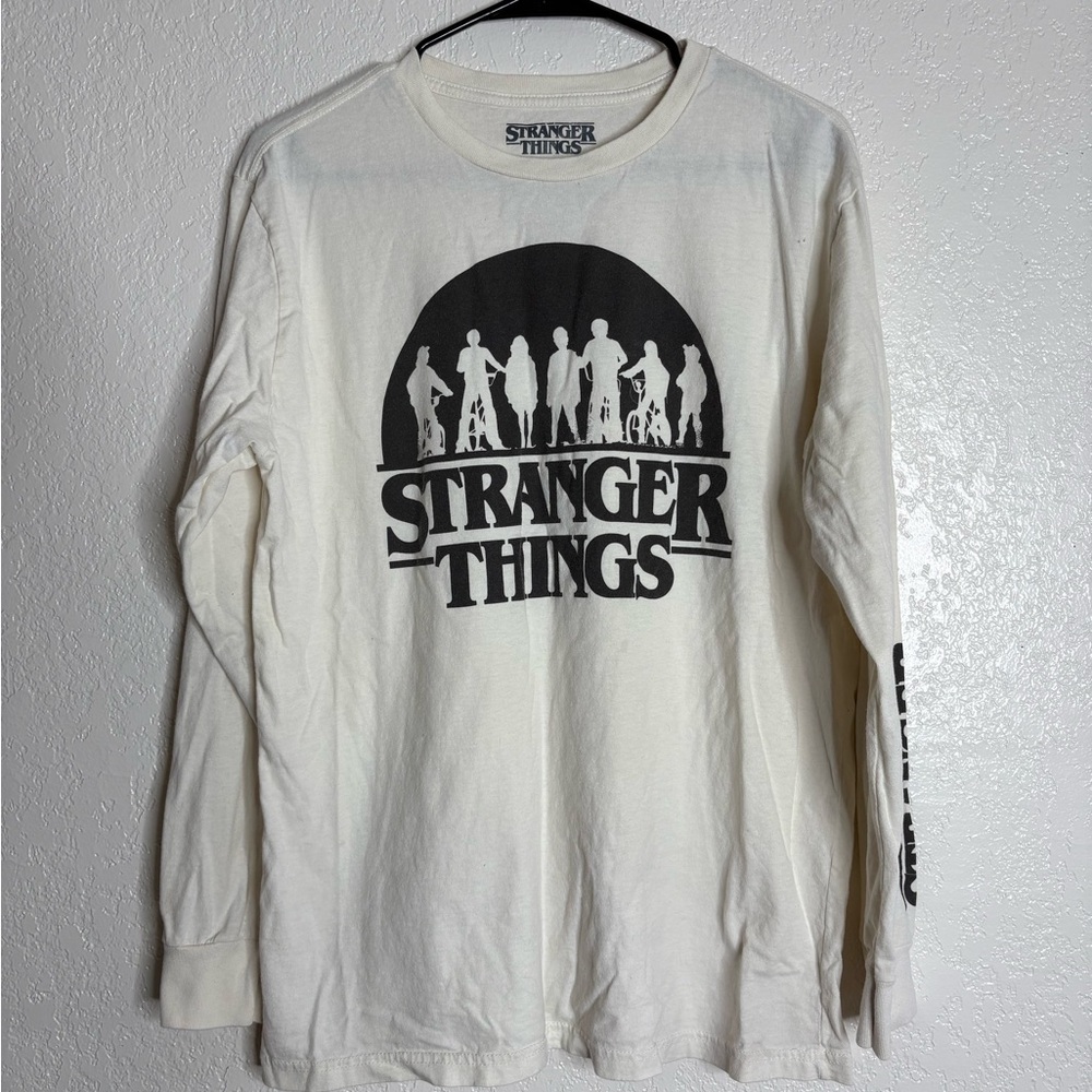 Stranger Things White Long Sleeve Shirt